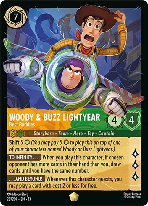 Woody & Buzz Lightyear - Best Buddies (28/204) (Attack of the Vine!) Normal