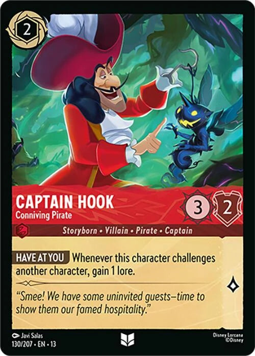 Captain Hook - Conniving Pirate (130/204) (Attack of the Vine!) Normal