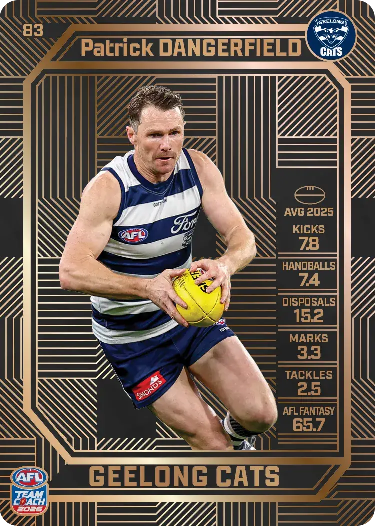 Patrick Dangerfield 83 Bronze Team Coach 2026