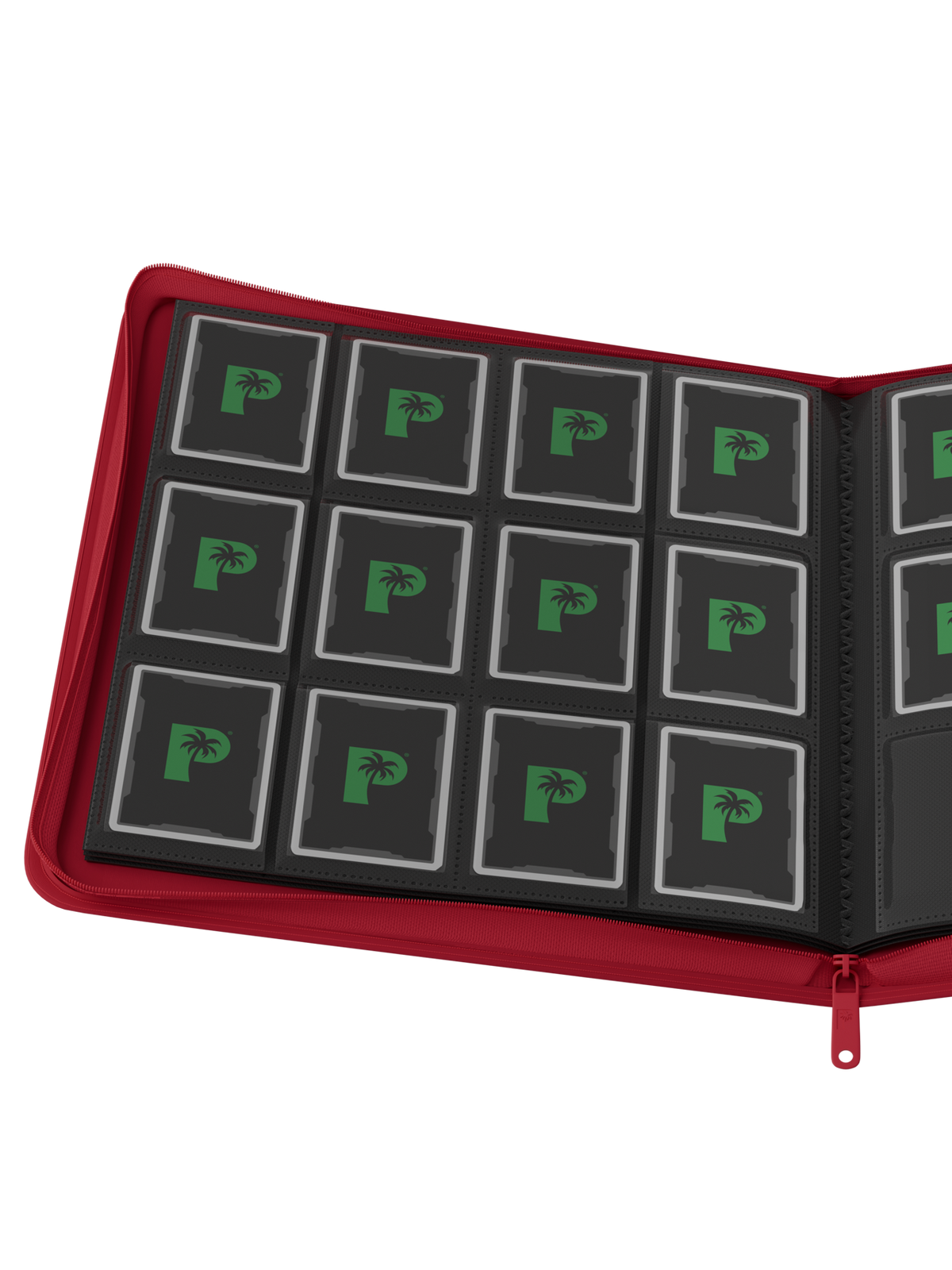 Collector's Series 12 Pocket Zip Binder - Red