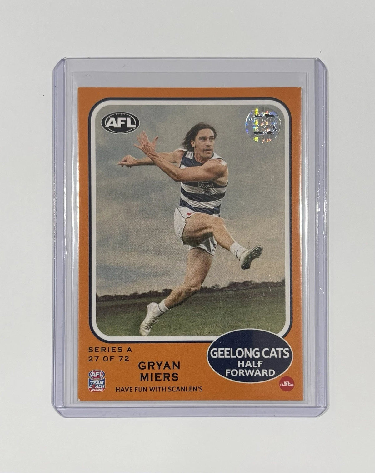 2026 AFL Teamcoach RETRO Scanlens - Gryan Miers -Geelong Cats - #27