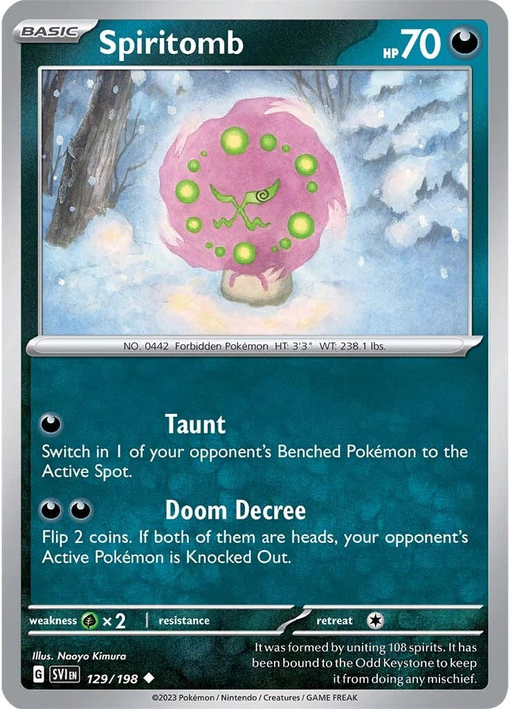 Spiritomb (129/198) [Scarlet & Violet: Base Set] Holofoil