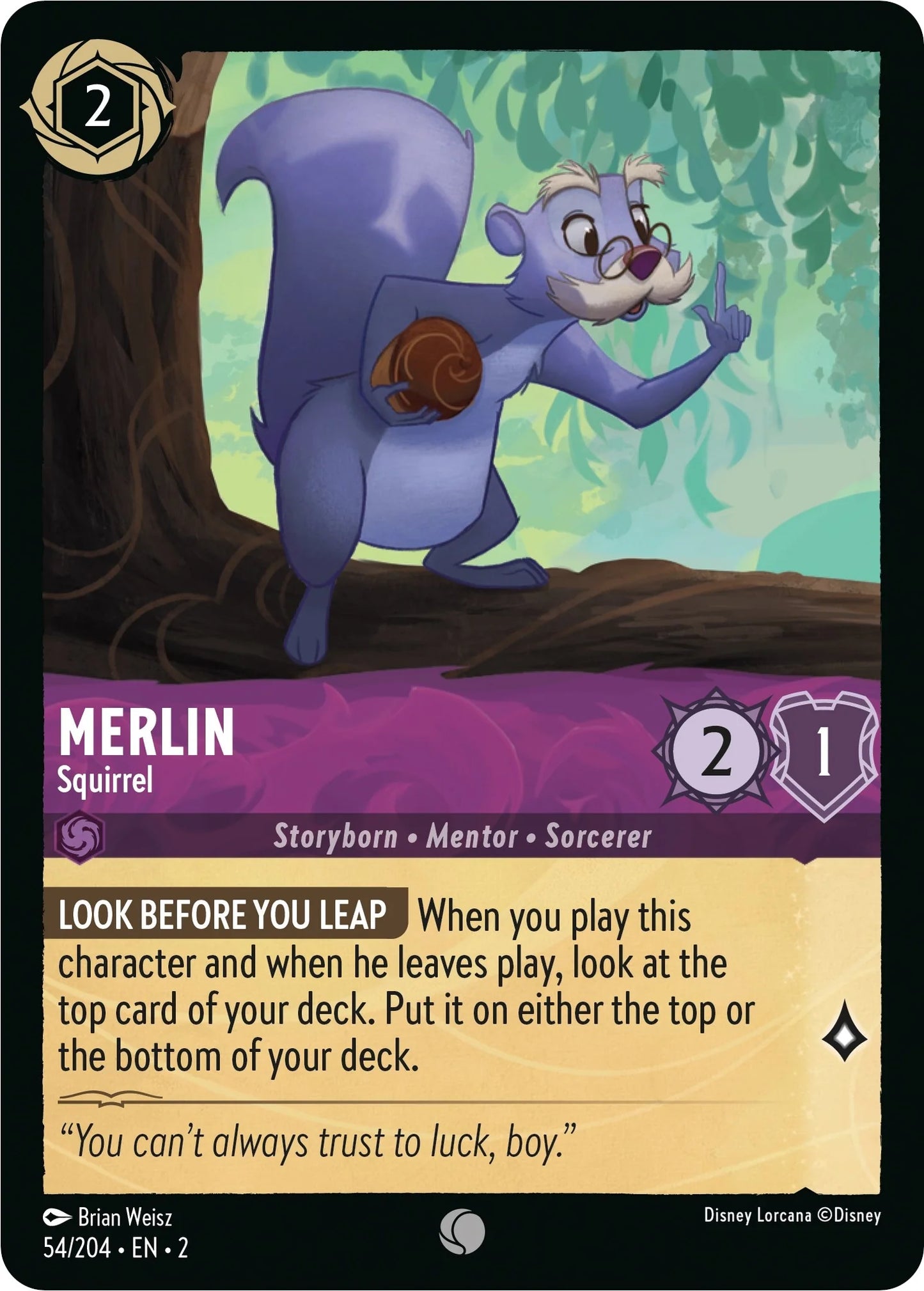 Merlin - Squirrel (54/204) [Rise of the Floodborn] Normal