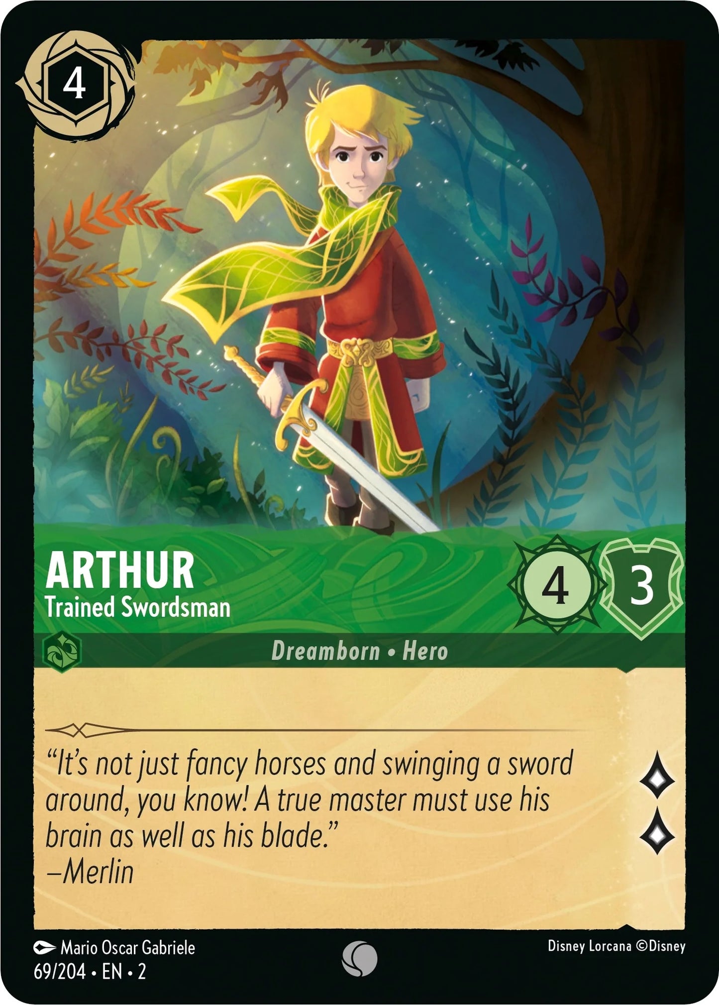 Arthur - Trained Swordsman (69/204) [Rise of the Floodborn] Normal