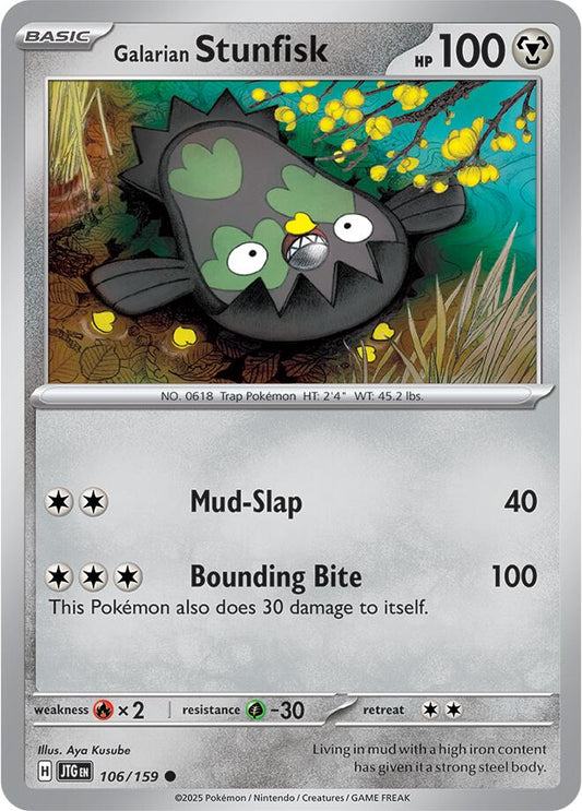 Galarian Stunfisk (106/159) [Scarlet & Violet: Journey Together] Normal