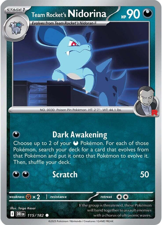 Team Rocket's Nidorina (115/182) [Scarlet & Violet: Destined Rivals] Normal