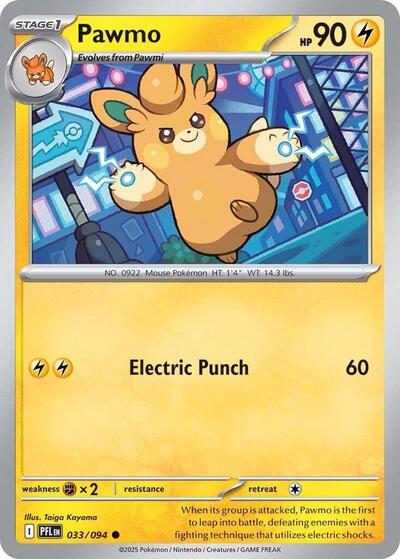 Mega Evolution Phantasmal Flames - 033/094 Pawmo Common Normal