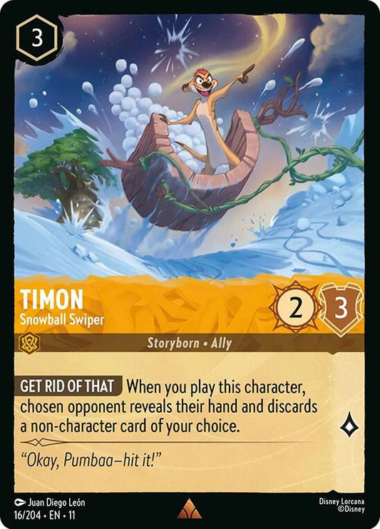 Timon - Snowball Swiper (16/204) [Winterspell] Normal