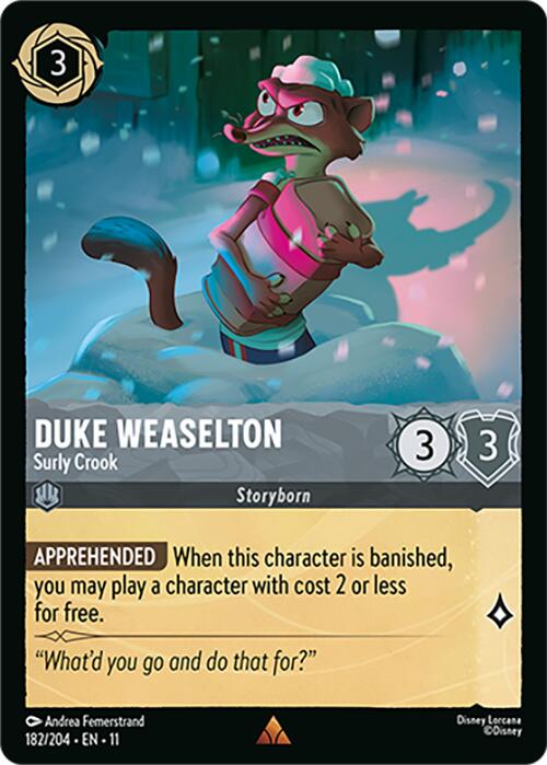 Duke Weaselton - Surly Crook (182/204) [Winterspell] Normal