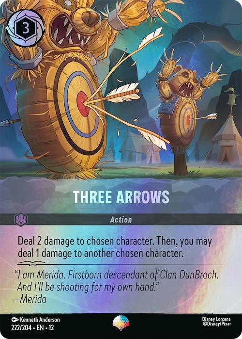 Three Arrows (Epic) (222/204) (Wilds Unknown) Foil