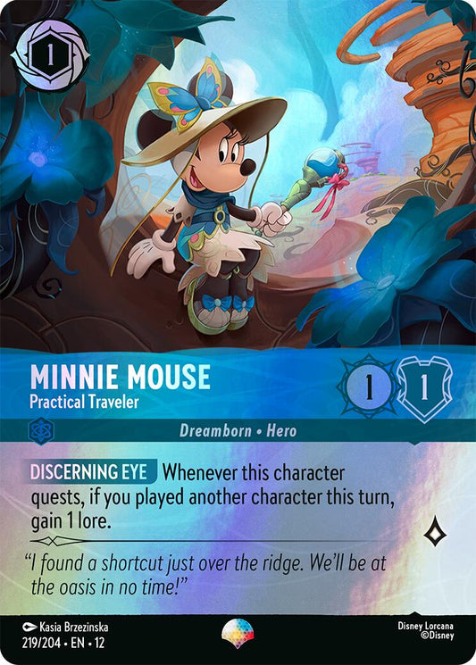 Minnie Mouse - Practical Traveler (Epic) (219/204) (Wilds Unknown) Foil