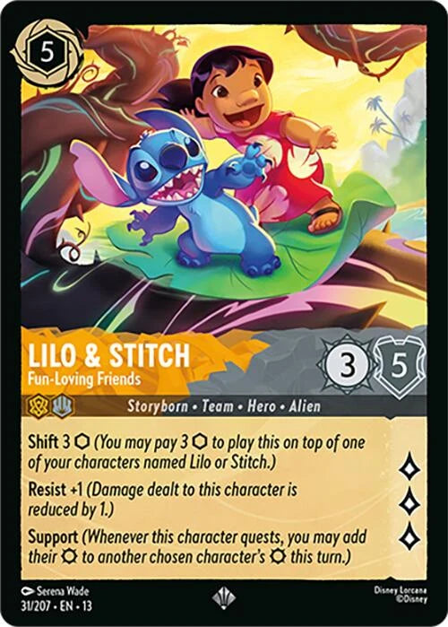 Lilo & Stitch - Fun-Loving Friends (31/204) (Attack of the Vine!) Foil