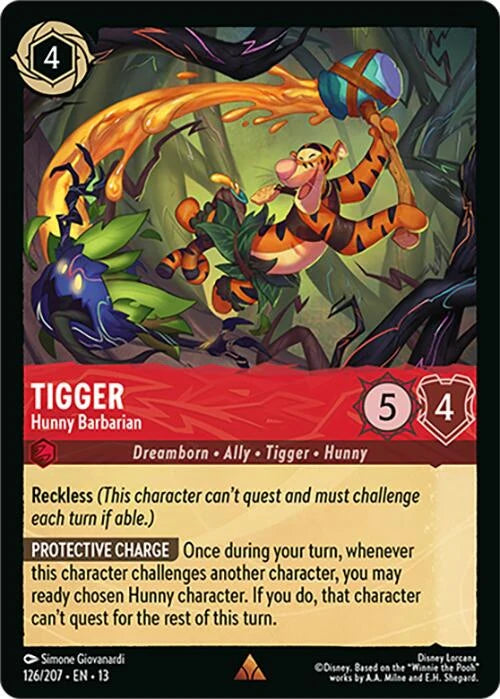 Tigger - Hunny Barbarian (126/204) (Attack of the Vine!)  Normal