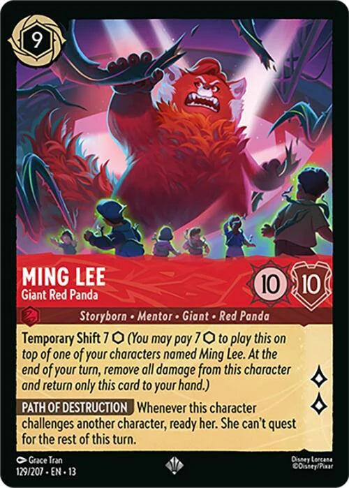 Ming Lee - Giant Red Panda (129/204) (Attack of the Vine!) Normal