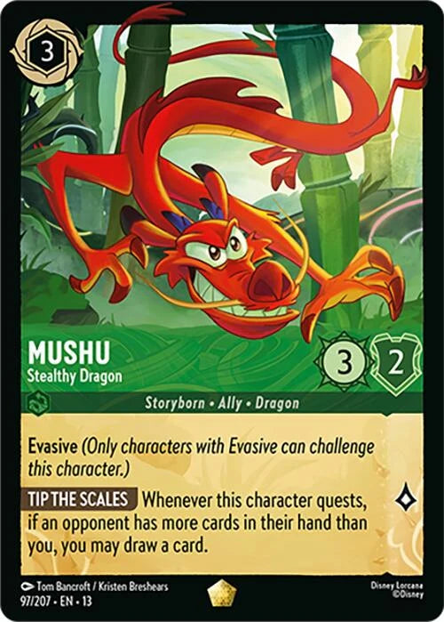 Mushu - Stealthy Dragon (97/204) (Attack of the Vine!) Normal