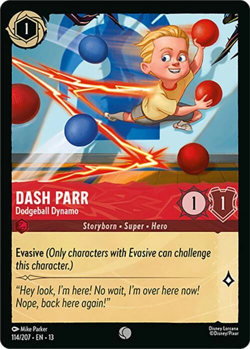 Dash Parr - Dodgeball Dynamo (114/204) (Attack of the Vine!) Normal