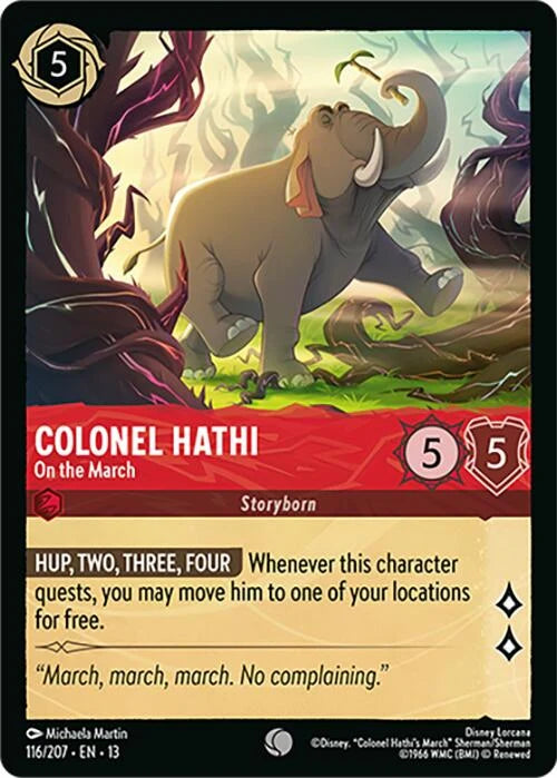 Colonel Hathi - On the March (116/204) (Attack of the Vine!) Foil