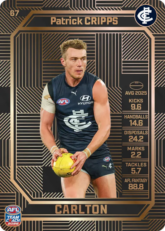 Patrick Cripps 67 Silver Team Coach 2026