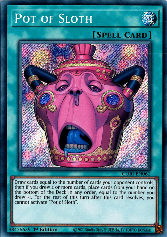 Pot of Sloth - CORI-EN061 - 1st Edition - Secret Rare