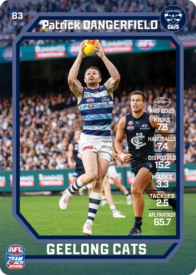 Patrick Dangerfield 83 Common Team Coach 2026