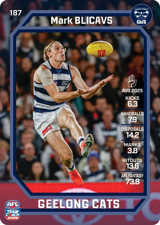 Mark Blicavs 187 Common Team Coach 2026