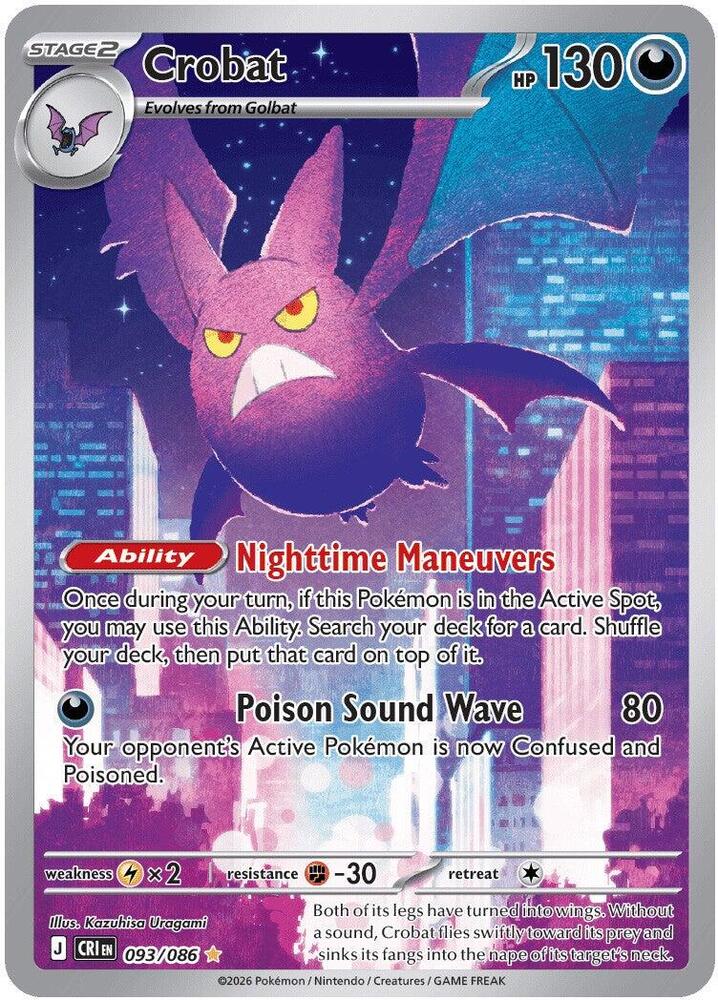 Crobat (093/086) [Chaos Rising] Illustration Rare