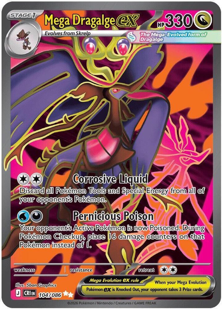 Mega Dragalge (104/086) [Chaos Rising] Ultra Rare