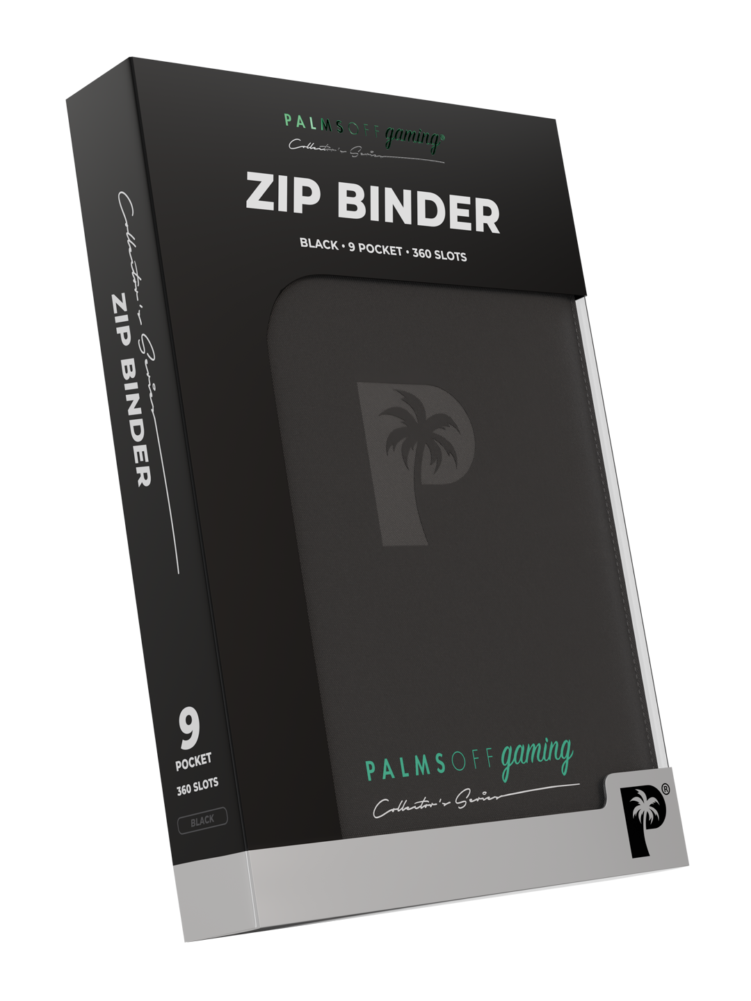 Collector's Series 9 Pocket Zip Binder - Black