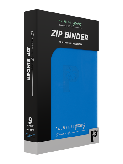 Collector's Series 9 Pocket Zip Binder - Blue