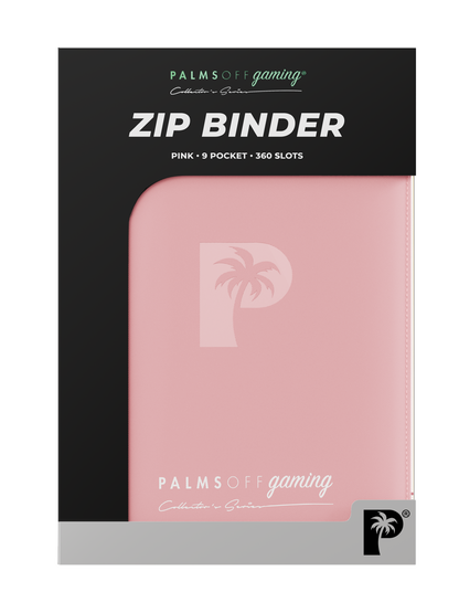 Collector's Series 9 Pocket Zip Binder - Pink