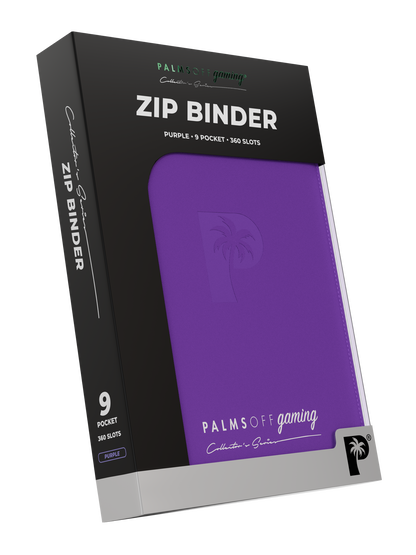 Collector's Series 9 Pocket Zip Binder - Purple
