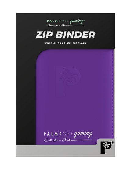 Collector's Series 9 Pocket Zip Binder - Purple