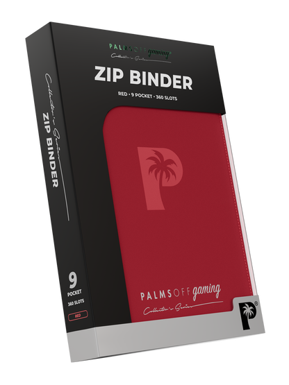 Collector's Series 9 Pocket Zip Binder - Red