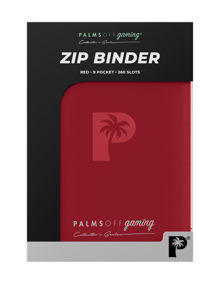 Collector's Series 9 Pocket Zip Binder - Red