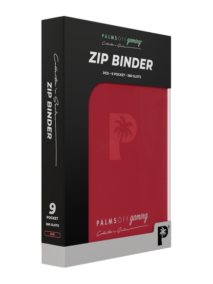 Collector's Series 9 Pocket Zip Binder - Red