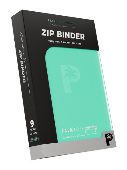 Collector's Series 9 Pocket Zip Binder - Turquoise