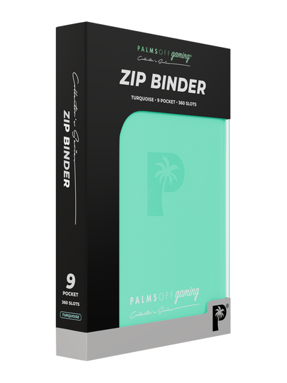 Collector's Series 9 Pocket Zip Binder - Turquoise