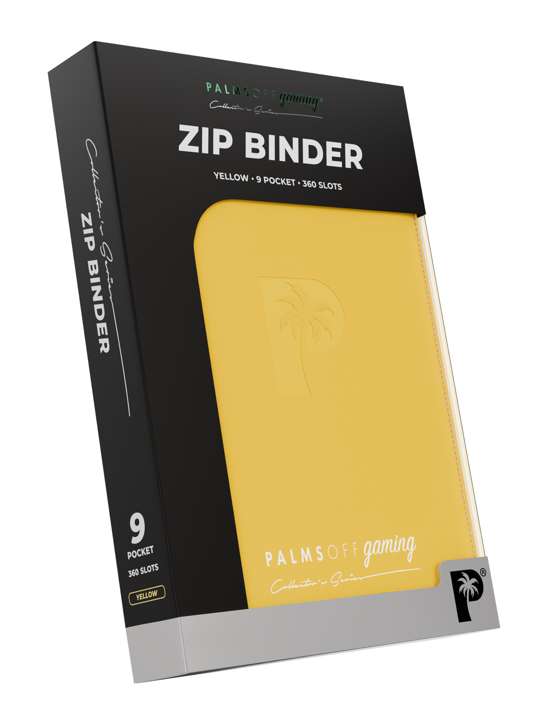 Collector's Series 9 Pocket Zip Binder - Yellow