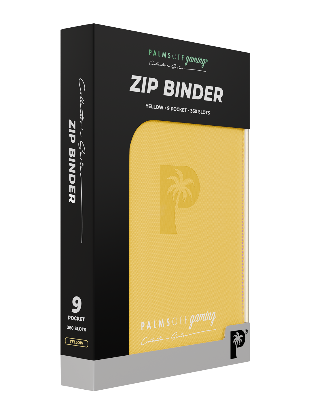 Collector's Series 9 Pocket Zip Binder - Yellow