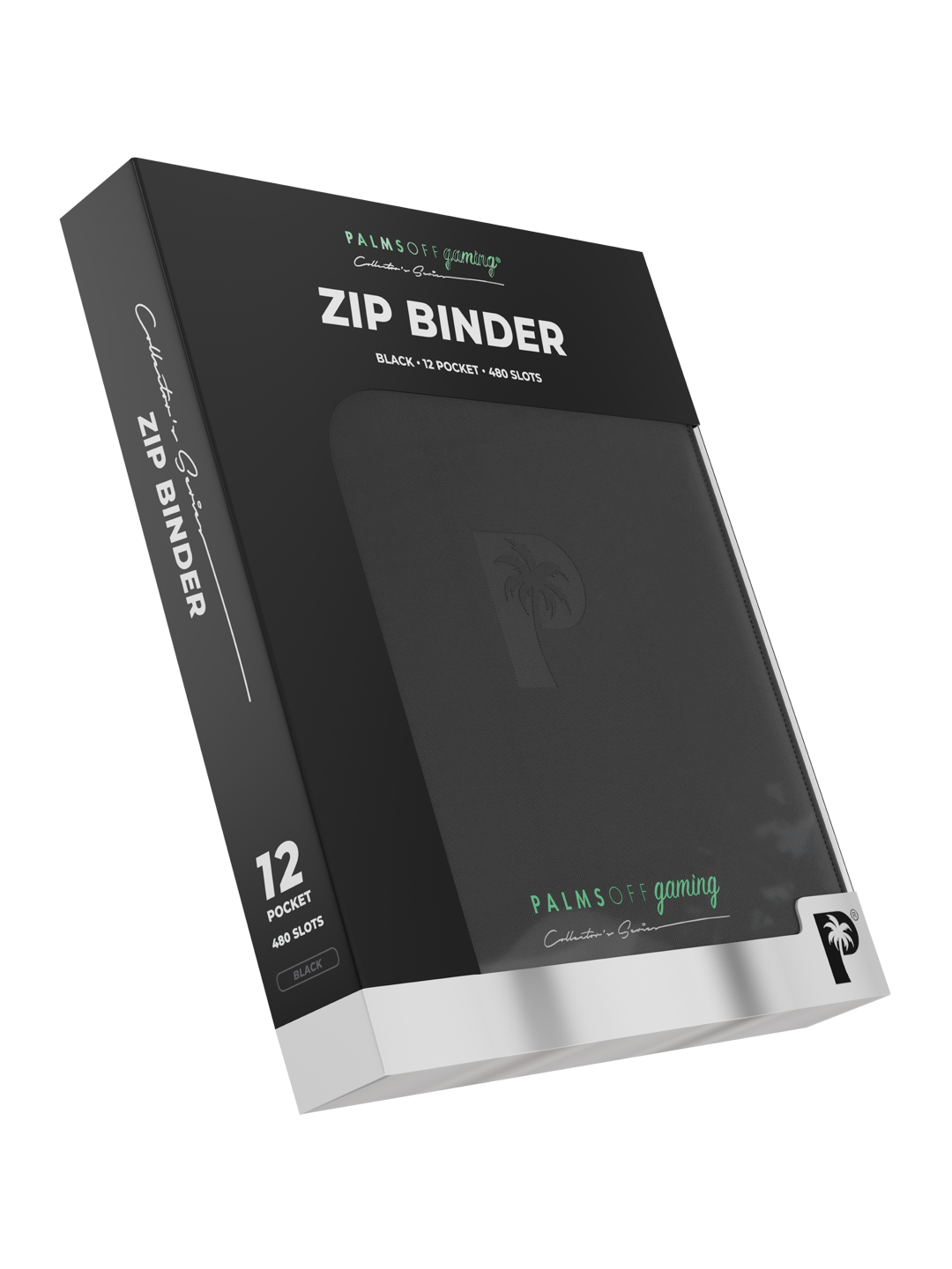 Collector's Series 12 Pocket Zip Binder - Black