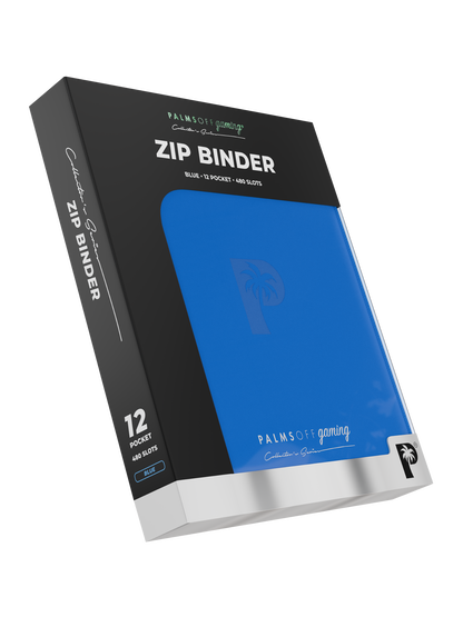 Collector's Series 12 Pocket Zip Binder - Blue
