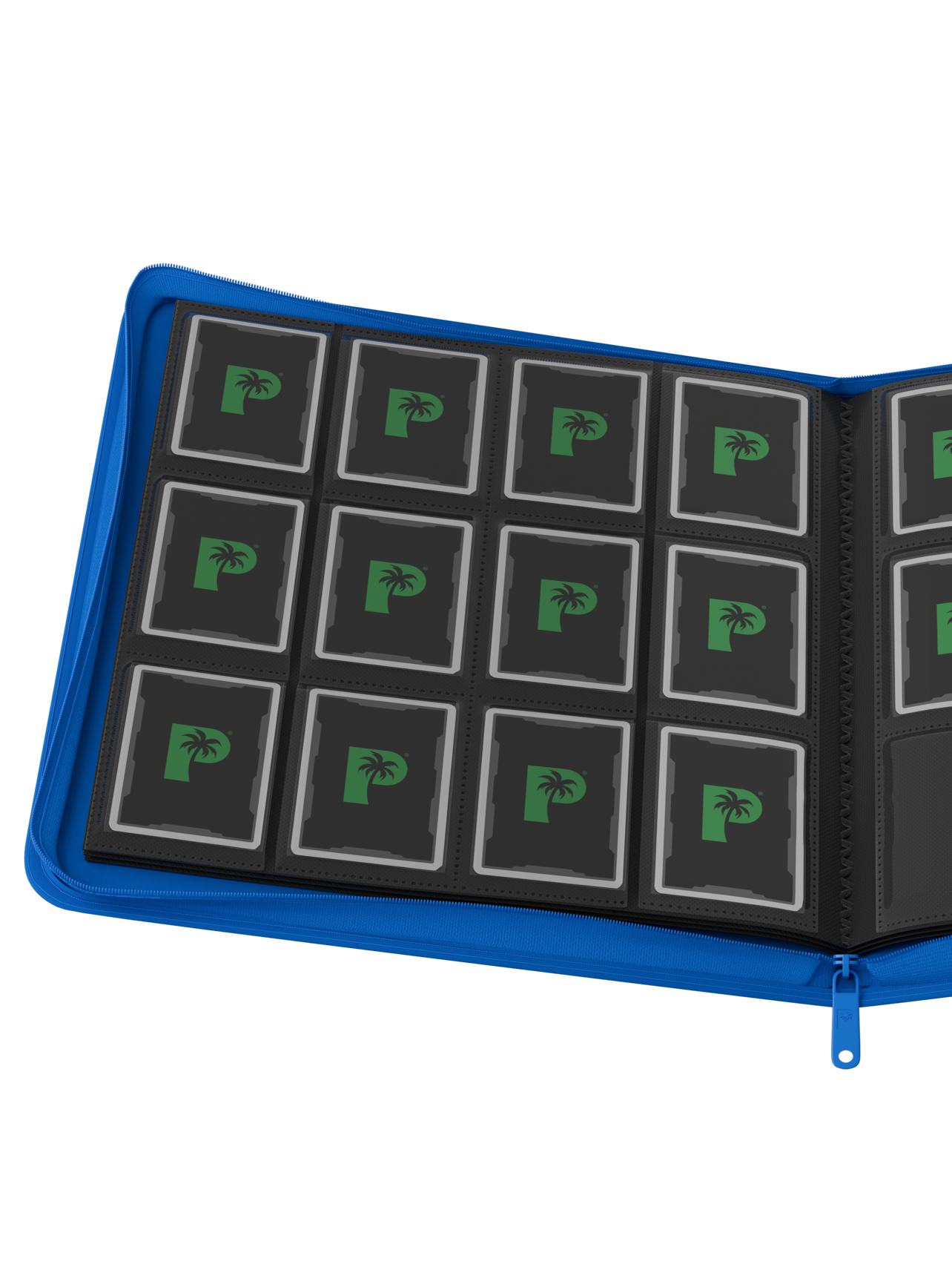 Collector's Series 12 Pocket Zip Binder - Blue