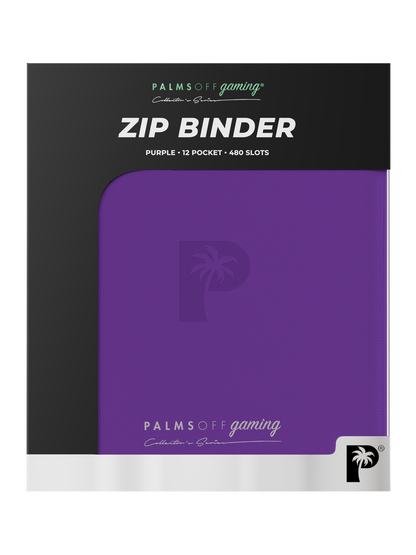 Collector's Series 12 Pocket Zip Binder - Purple