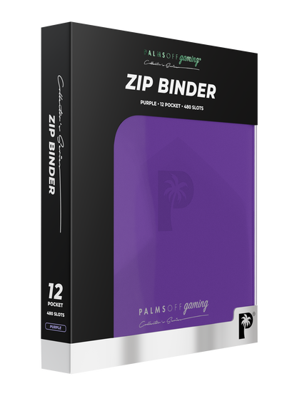 Collector's Series 12 Pocket Zip Binder - Purple