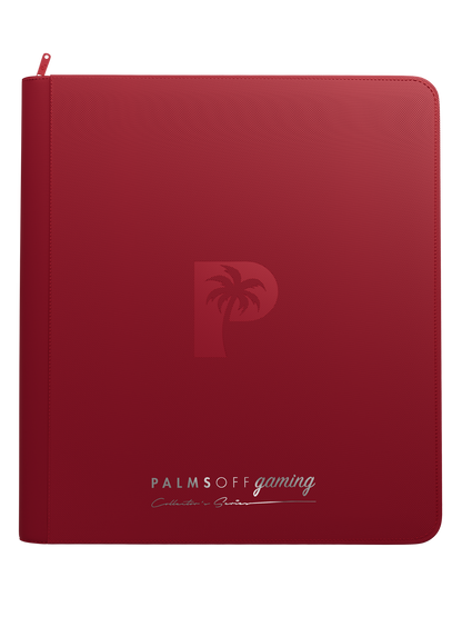 Collector's Series 12 Pocket Zip Binder - Red