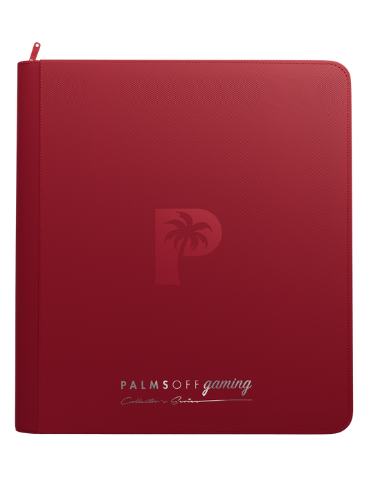 Collector's Series 12 Pocket Zip Binder - Red