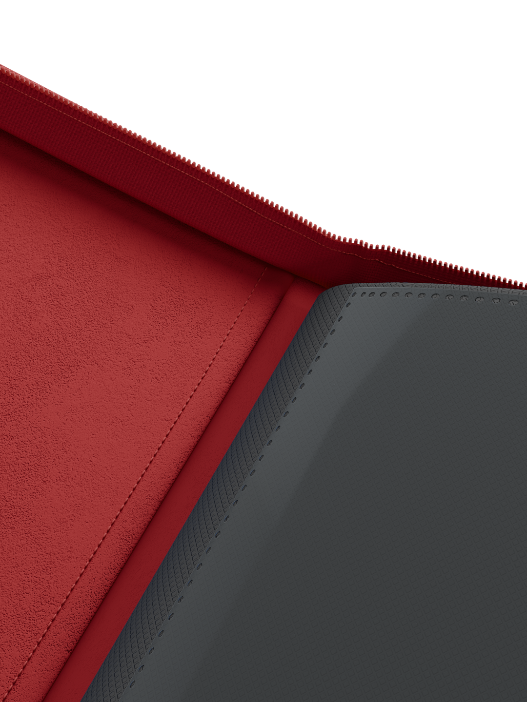 Collector's Series 12 Pocket Zip Binder - Red