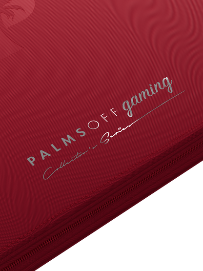 Collector's Series 12 Pocket Zip Binder - Red