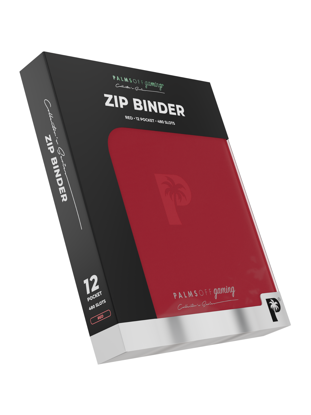Collector's Series 12 Pocket Zip Binder - Red