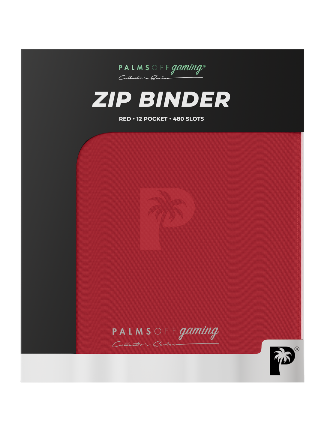 Collector's Series 12 Pocket Zip Binder - Red